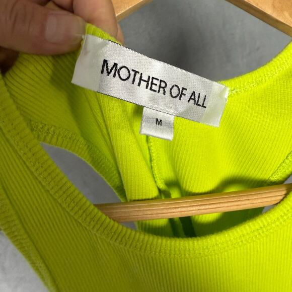 Mother Of All Gracie Midi Dress Bodycon Mint Green Knit Party Women's M Stretch - Picture 2 of 16